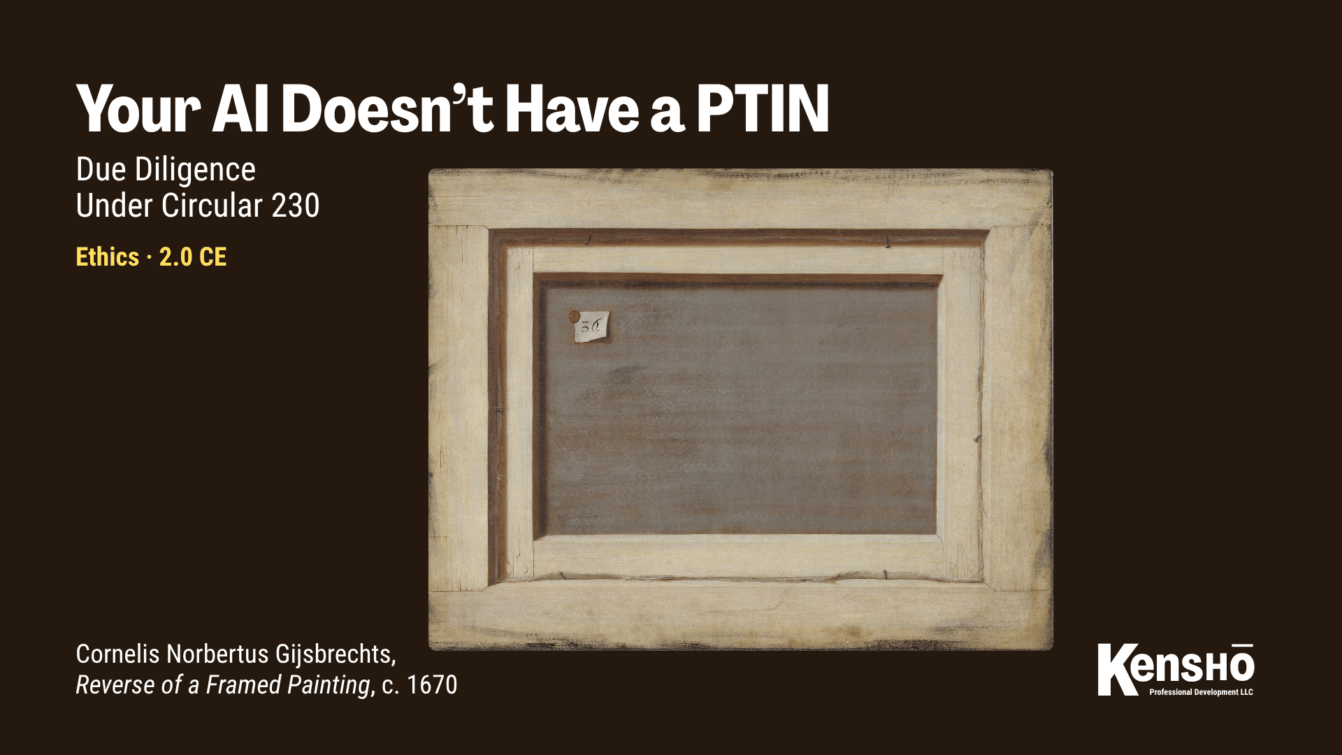 Your AI Doesn't Have a PTIN